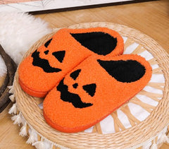 Cosy Halloween Indoor Slippers (Black or Orange)