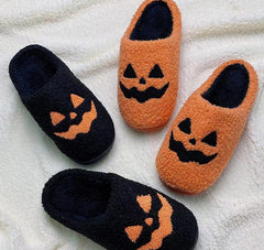 Cosy Halloween Indoor Slippers (Black or Orange)