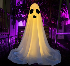 Hanging Cloth Ghost Halloween Decoration (Choose Your Face & Size)