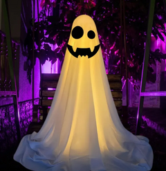 Hanging Cloth Ghost Halloween Decoration (Choose Your Face & Size)