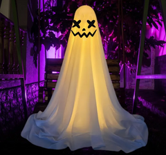 Hanging Cloth Ghost Halloween Decoration (Choose Your Face & Size)