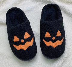 Cosy Halloween Indoor Slippers (Black or Orange)